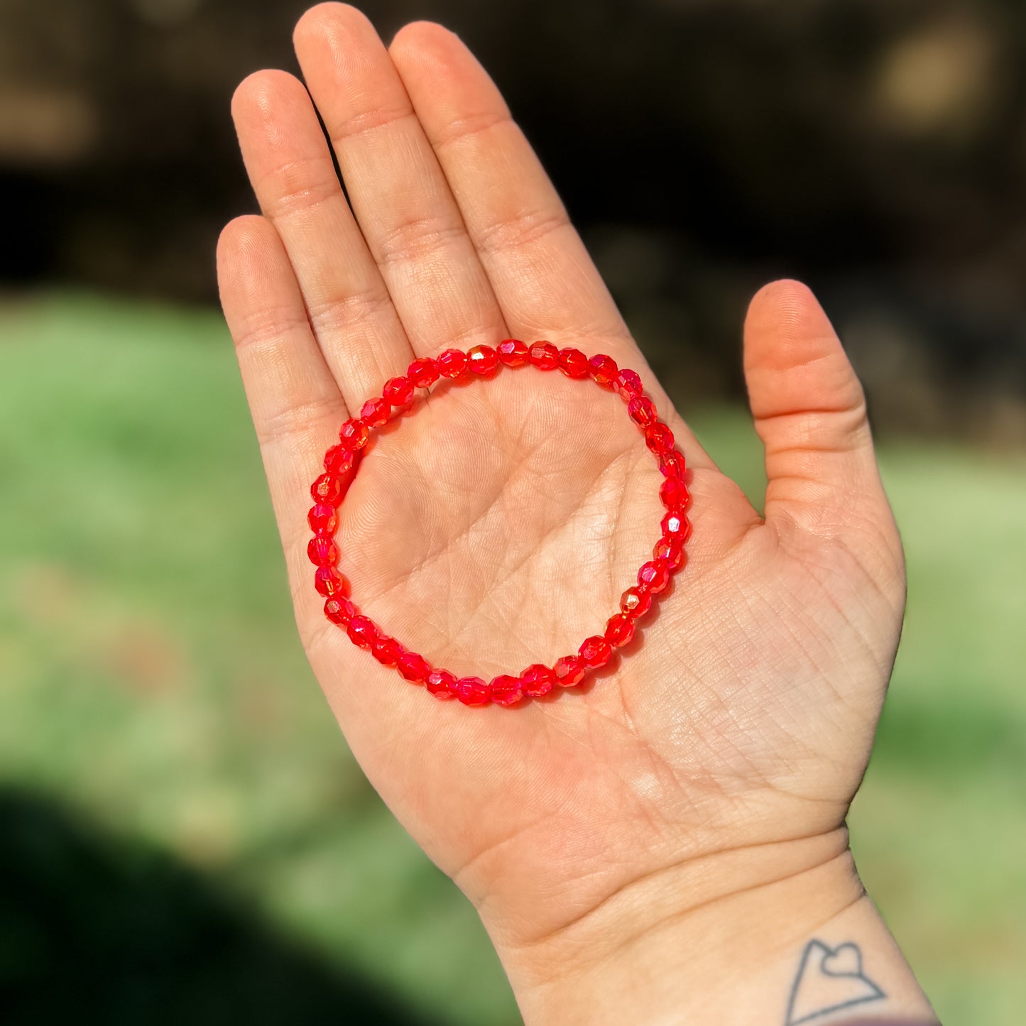 Red Dainty Bracelet