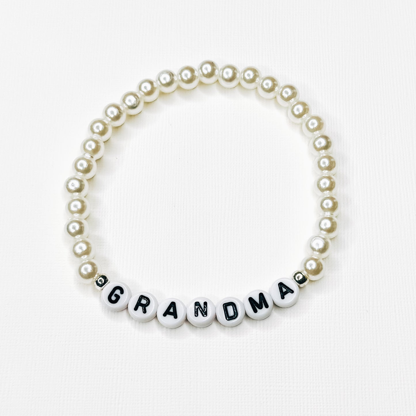 Silver Accent Grandma Pearl Bracelet