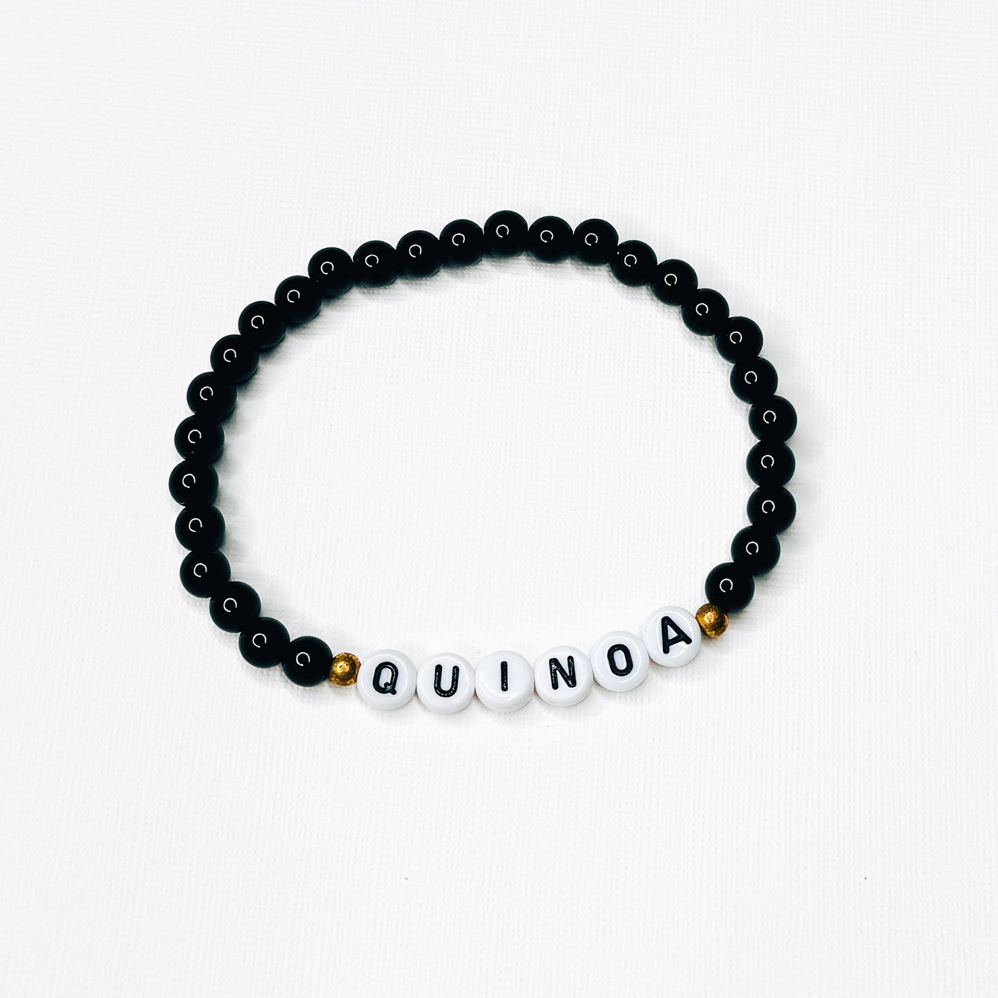 Quinoa Black Beaded Bracelet