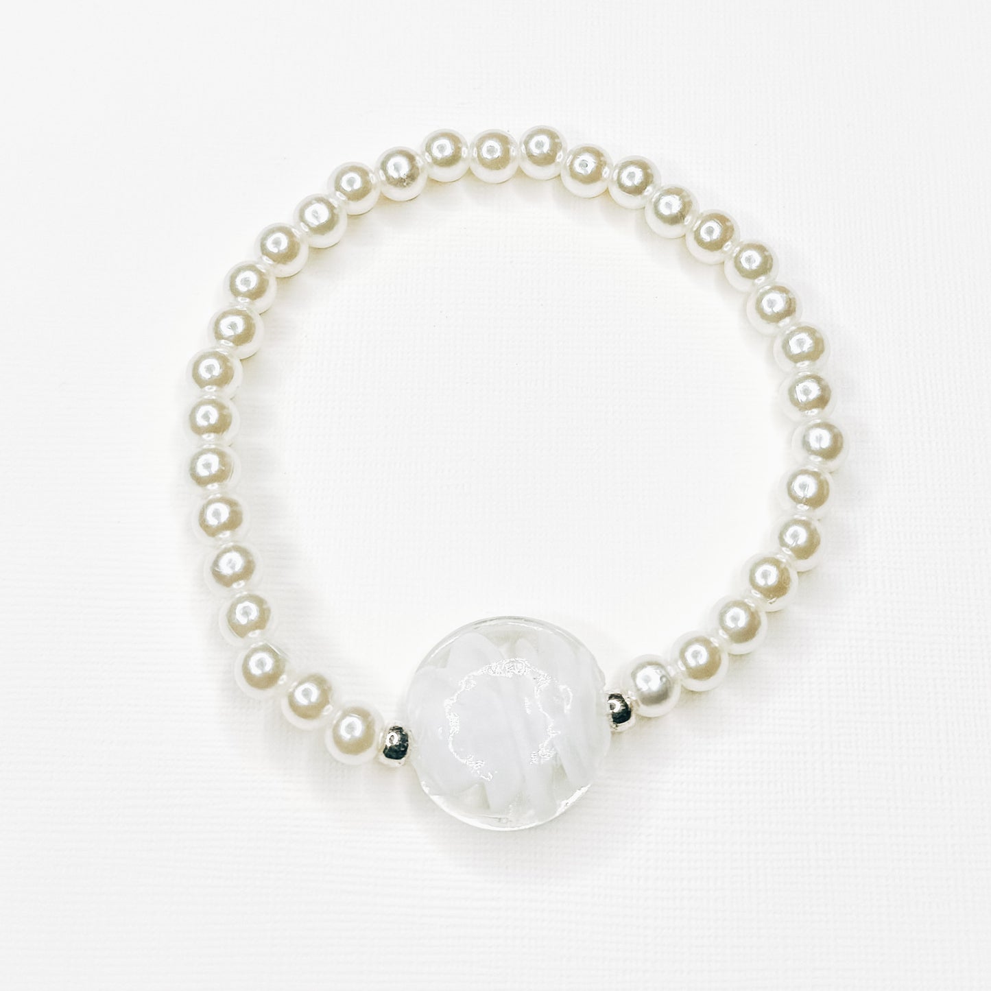 Pearl Statement Stone Bracelet