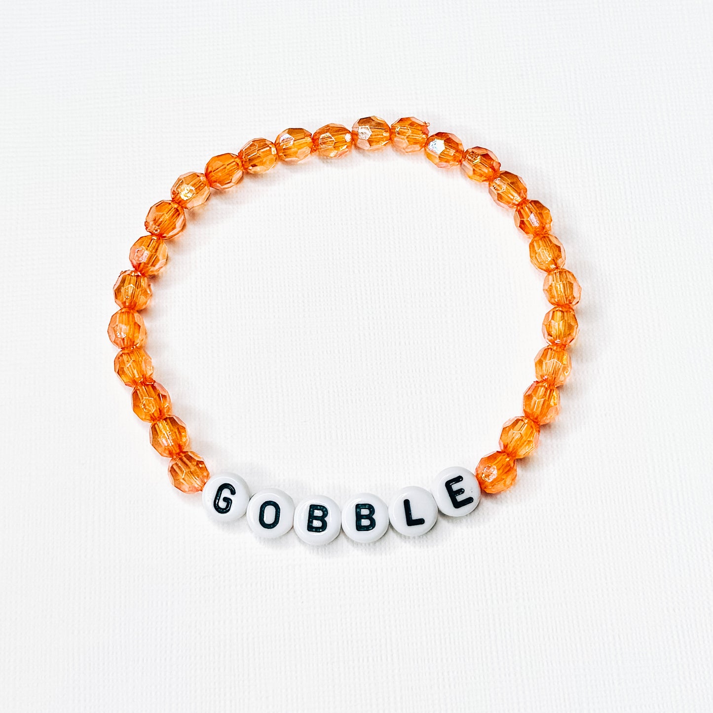 Gobble Dainty Orange Bracelet