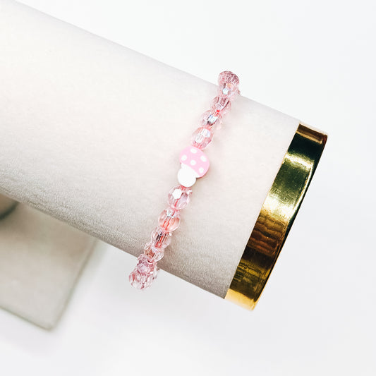 Pink Mushroom Bracelet