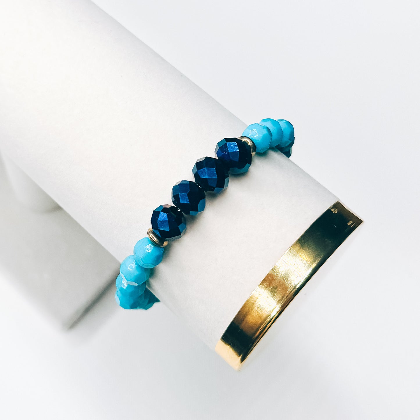 Dark Blue Mix Accent Bracelet