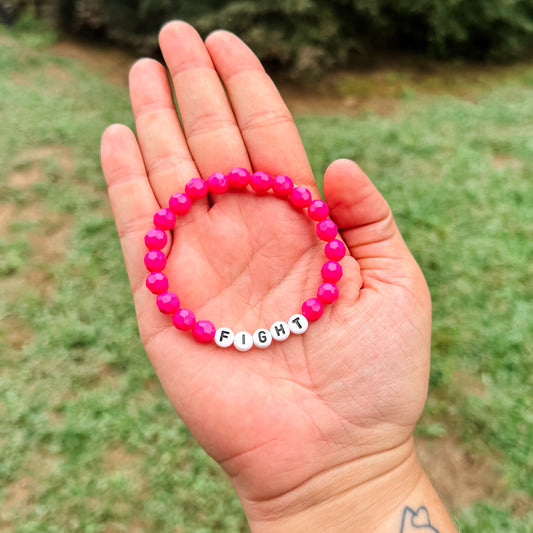 Fight Hot Pink Bracelet