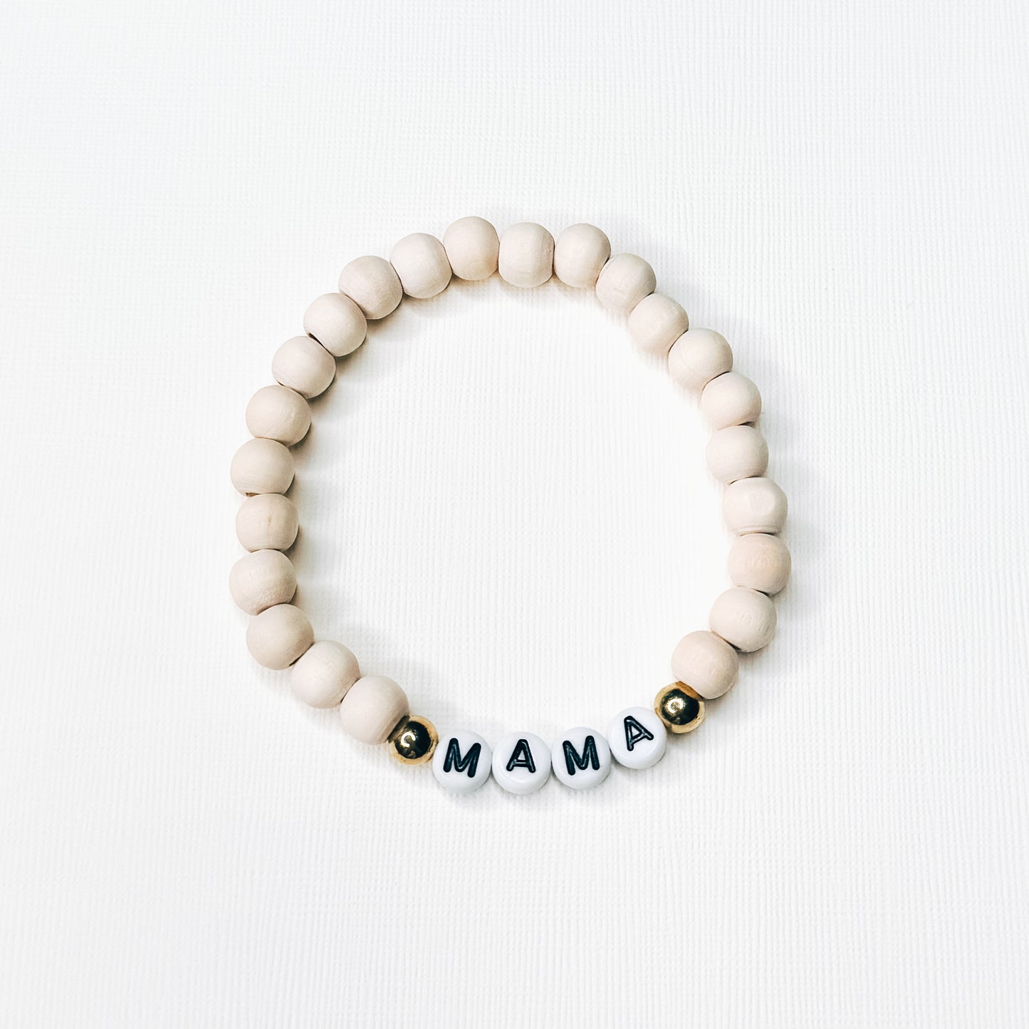 Mama Wooden Beaded Bracelet