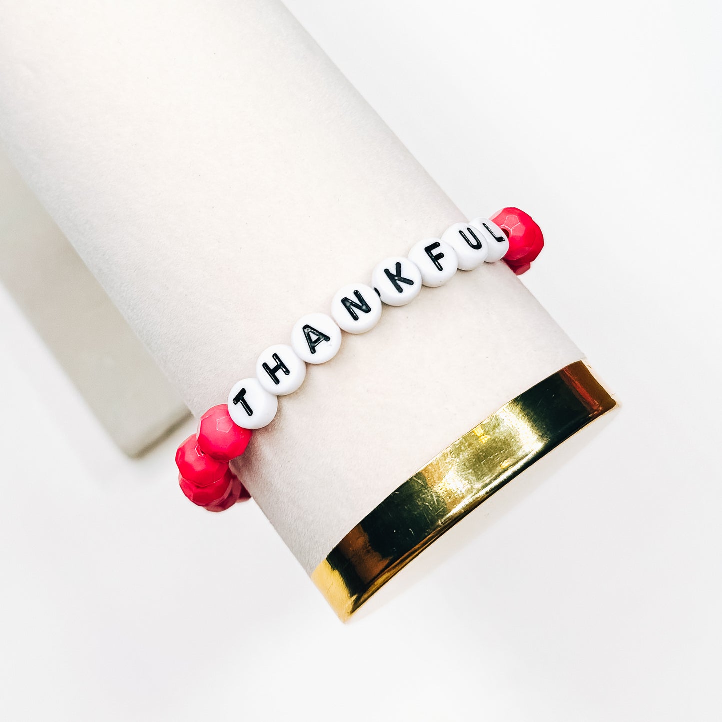 Thankful Hot Pink Bracelet