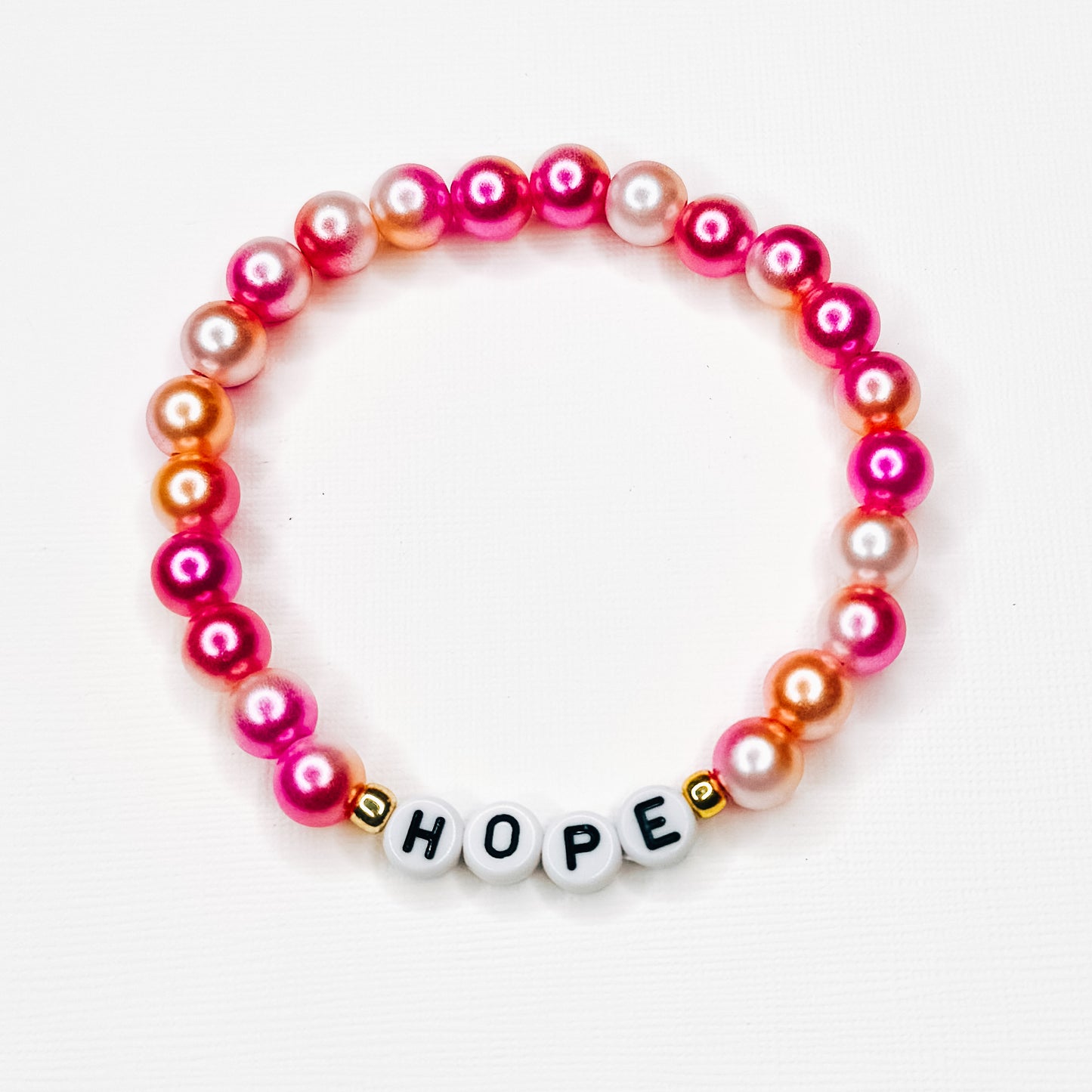 Hope Pink Pearl Mix Bracelet