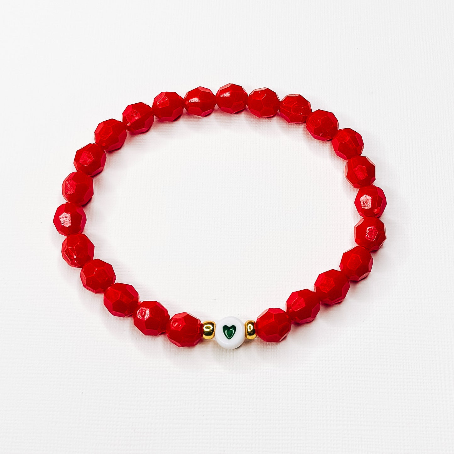 Red & Green Heart Bracelet