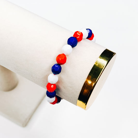 Red White & Blue Mix Bracelet