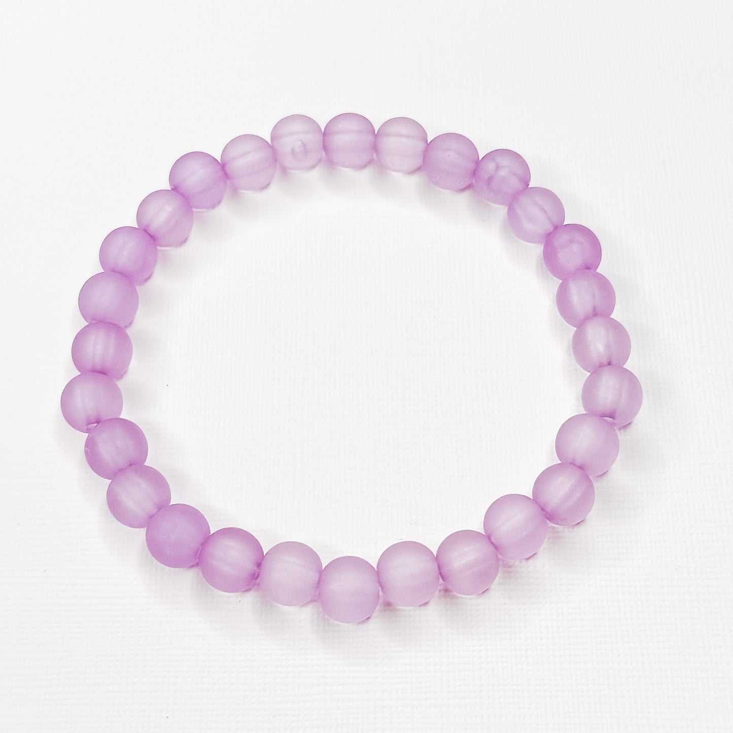 Purple Matte Beaded Bracelet