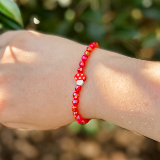 Red Mushroom Bracelet