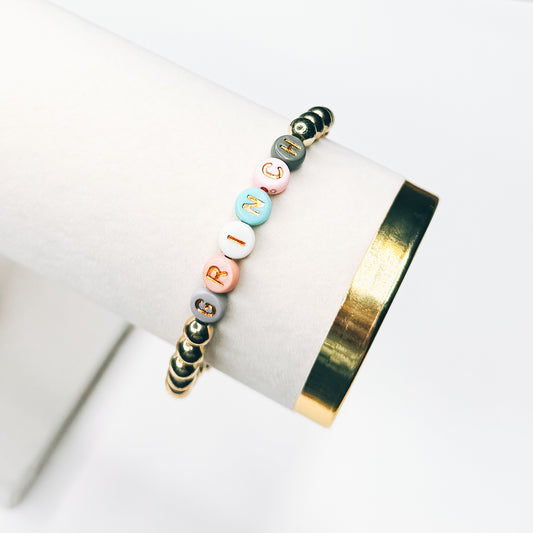 Multicolor & Gold Grinch Bracelet