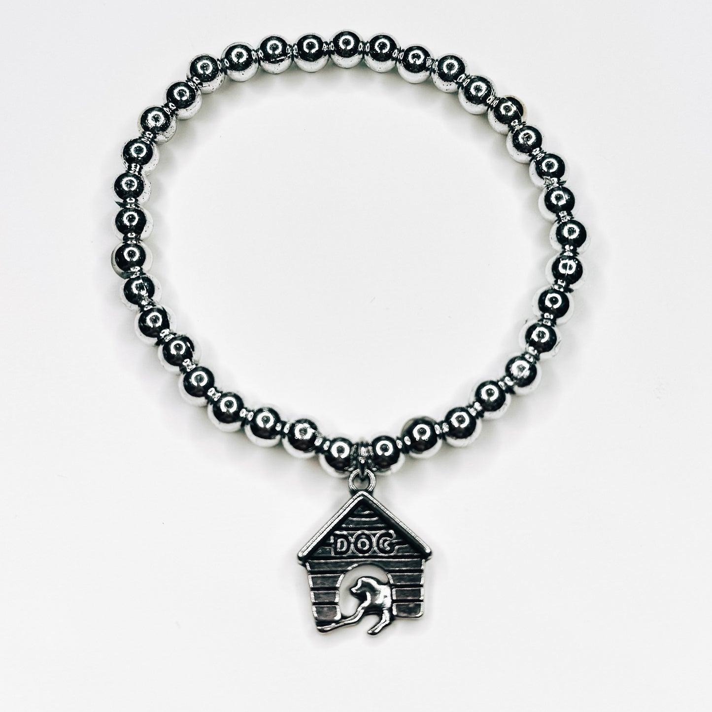 Silver Dog House Charm Bracelet