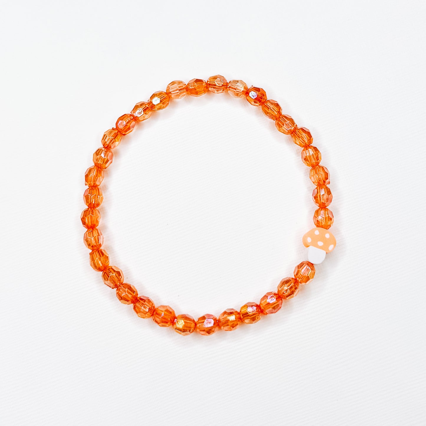 Orange Mushroom Bracelet