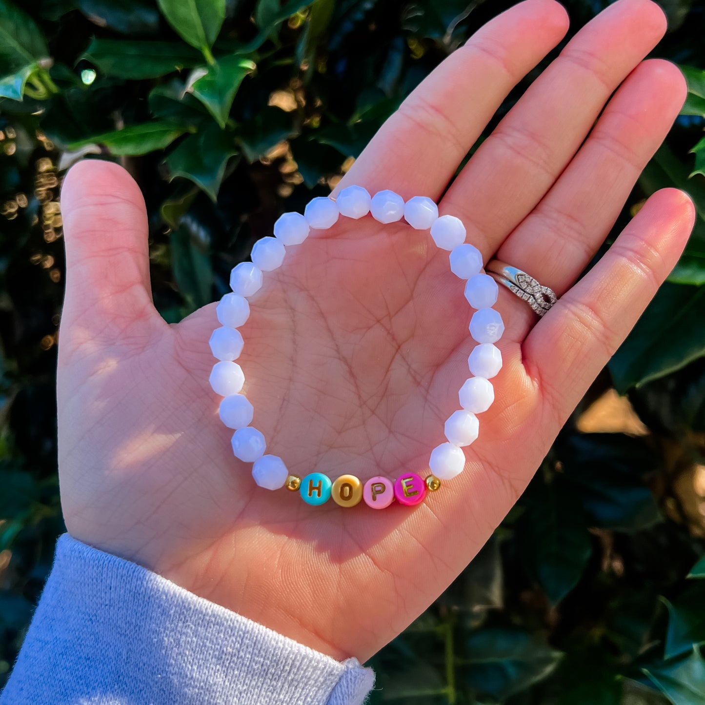 Hope White Multi Bracelet