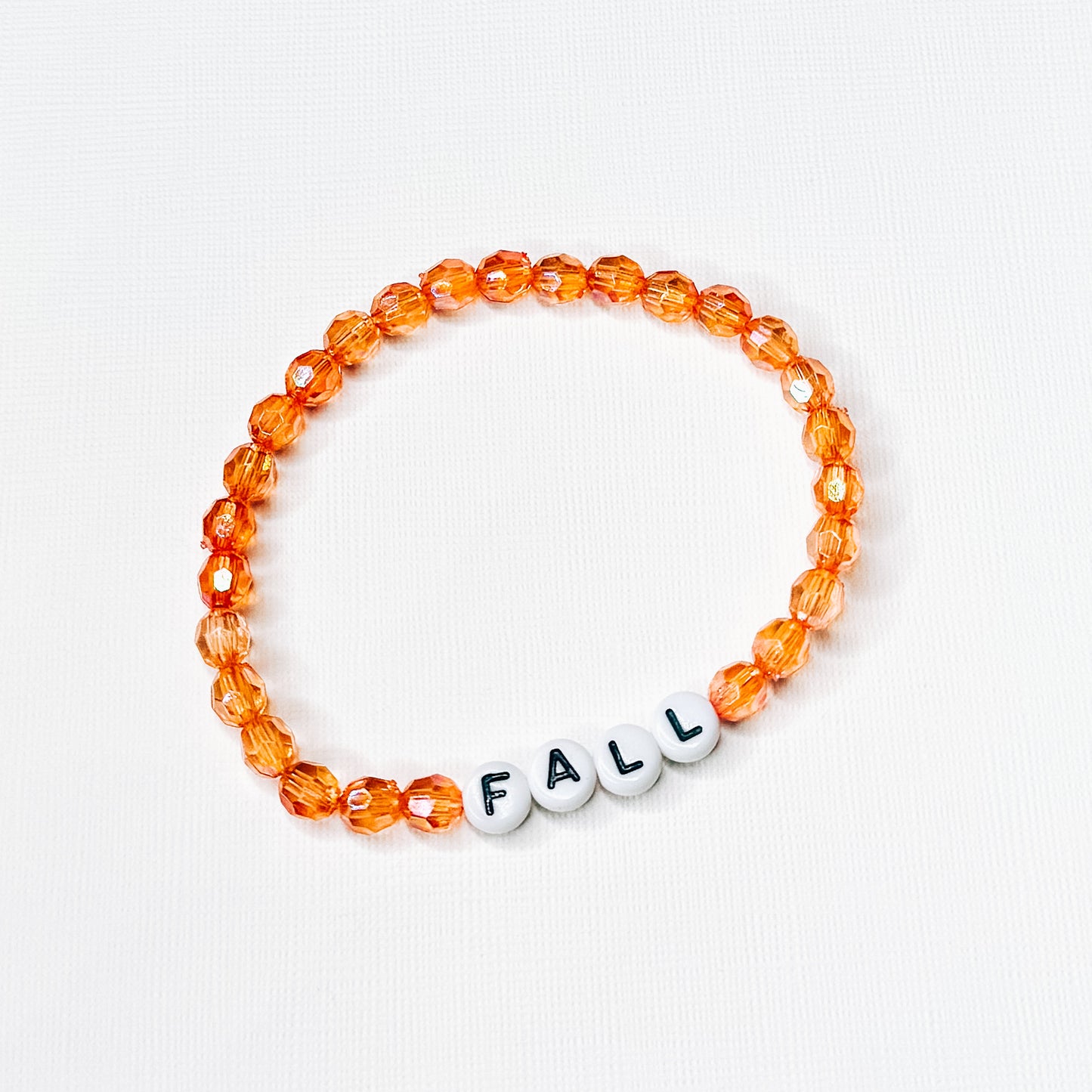 Fall Dainty Orange Bracelet