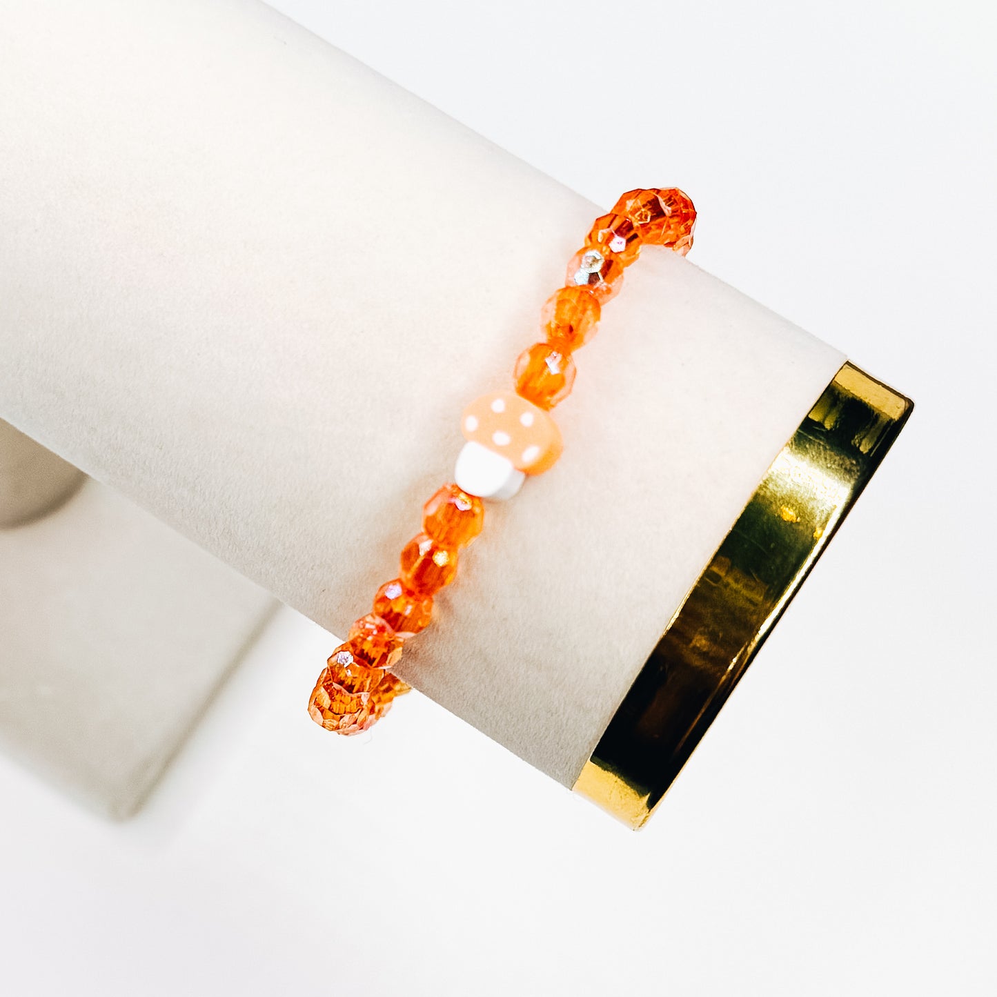 Orange Mushroom Bracelet