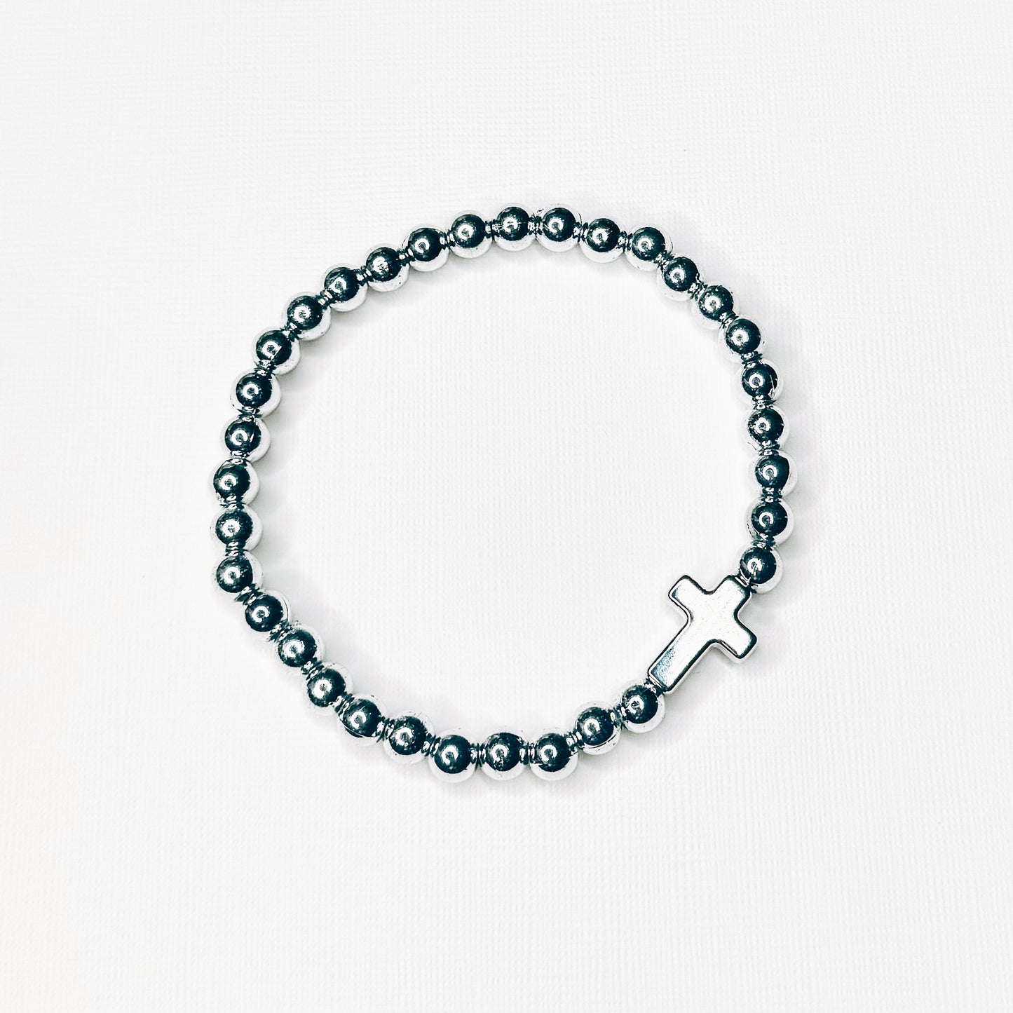 Silver Cross Bracelet