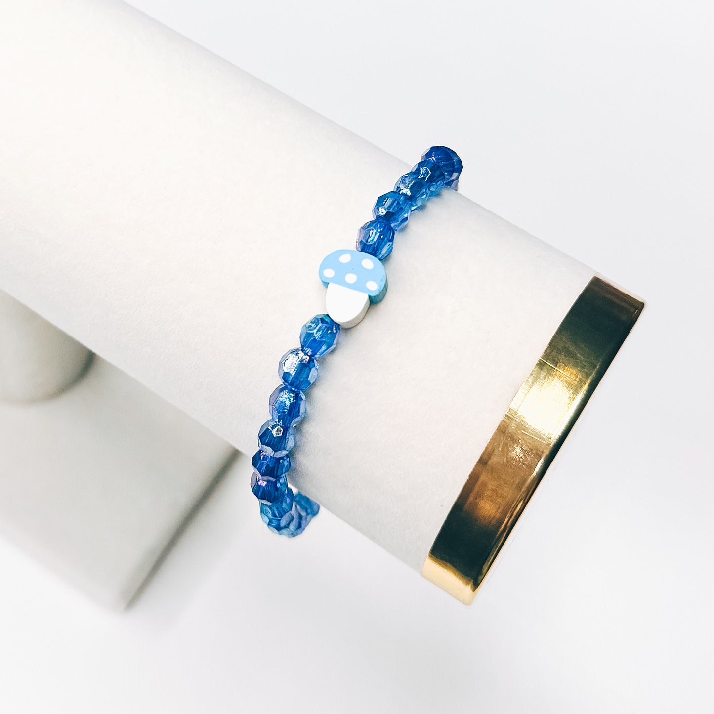 Dark Blue Mushroom Bracelet