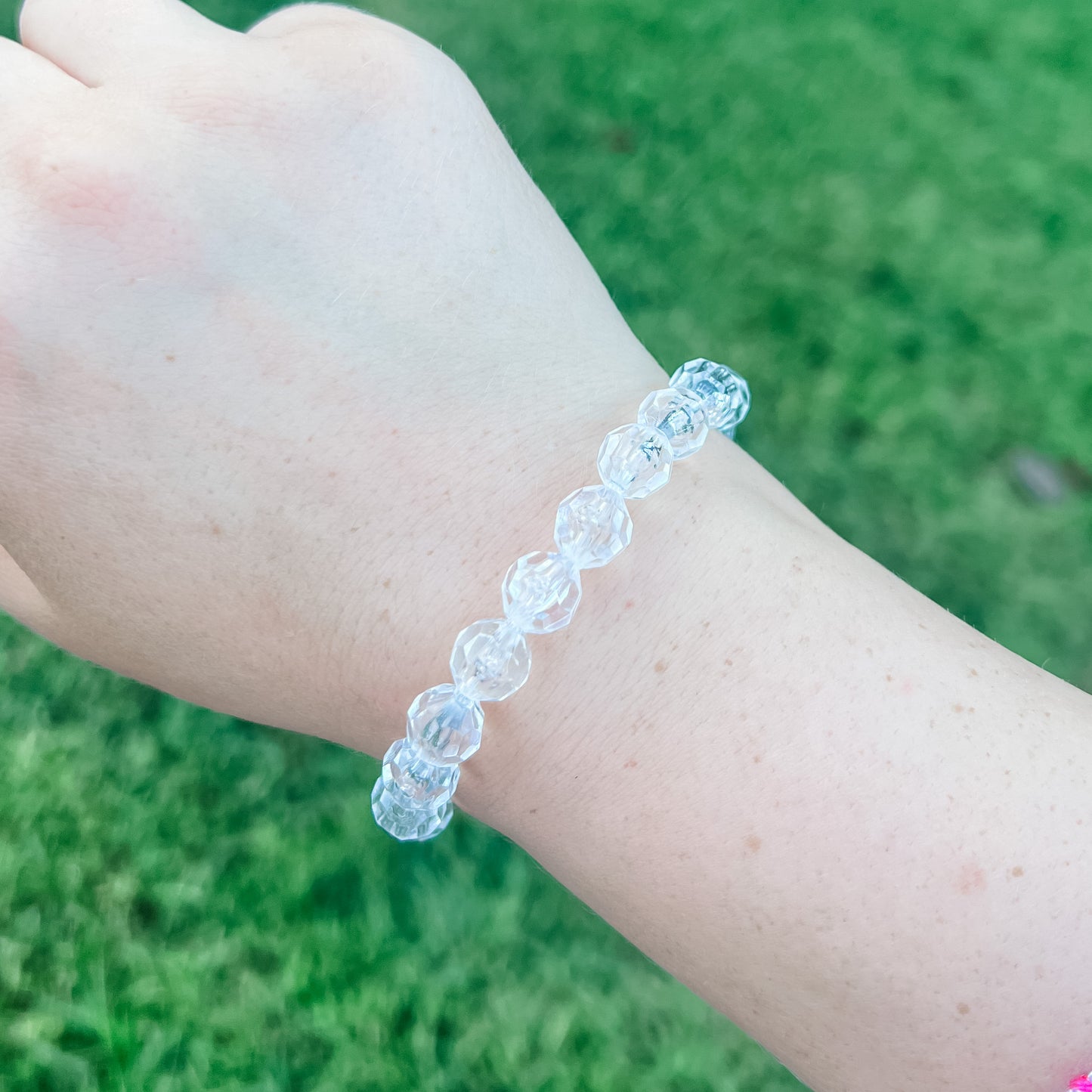 Clear Beaded Bracelet