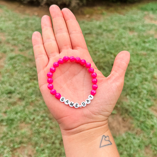 Game Day Hot Pink Bracelet