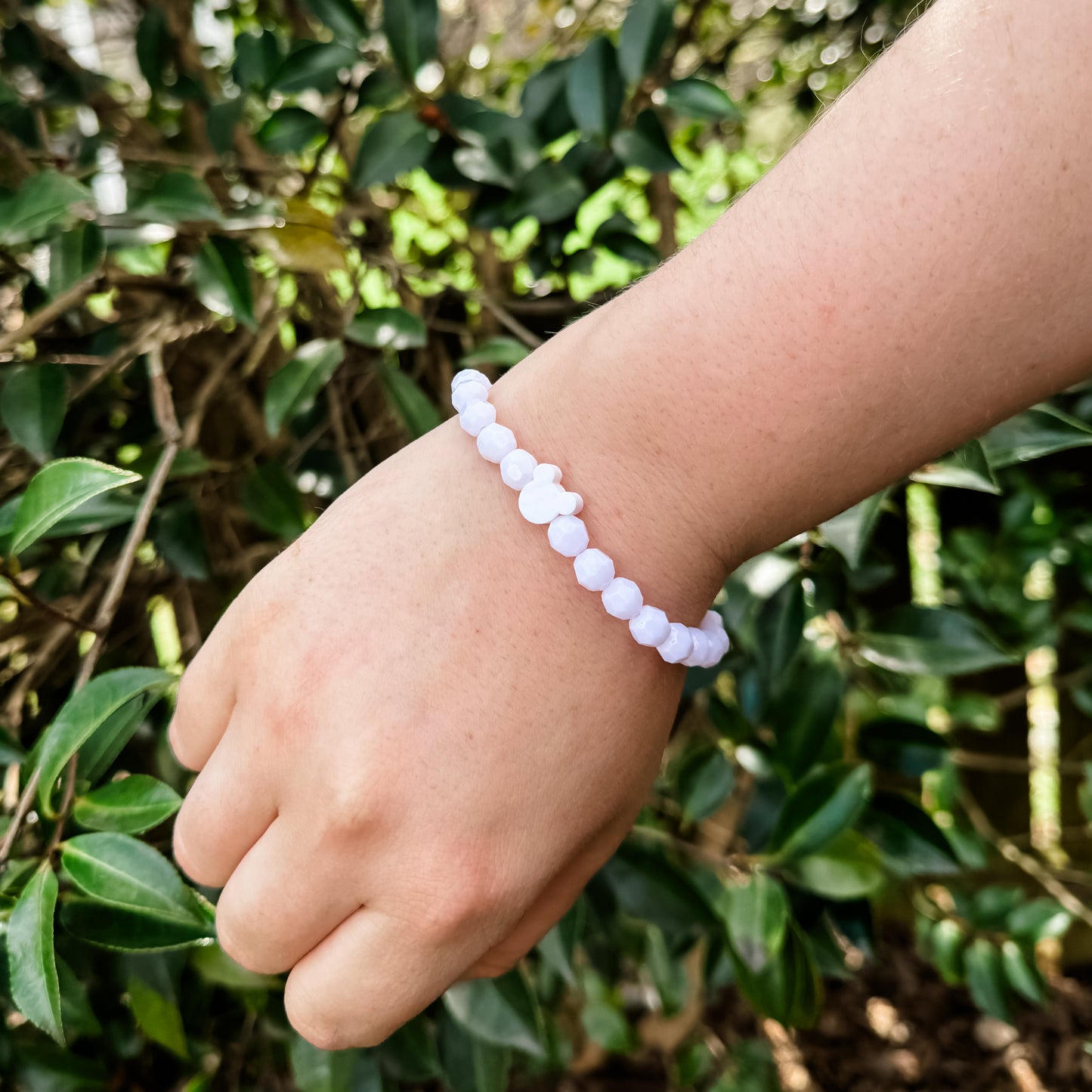 White Mouse Charm Bracelet