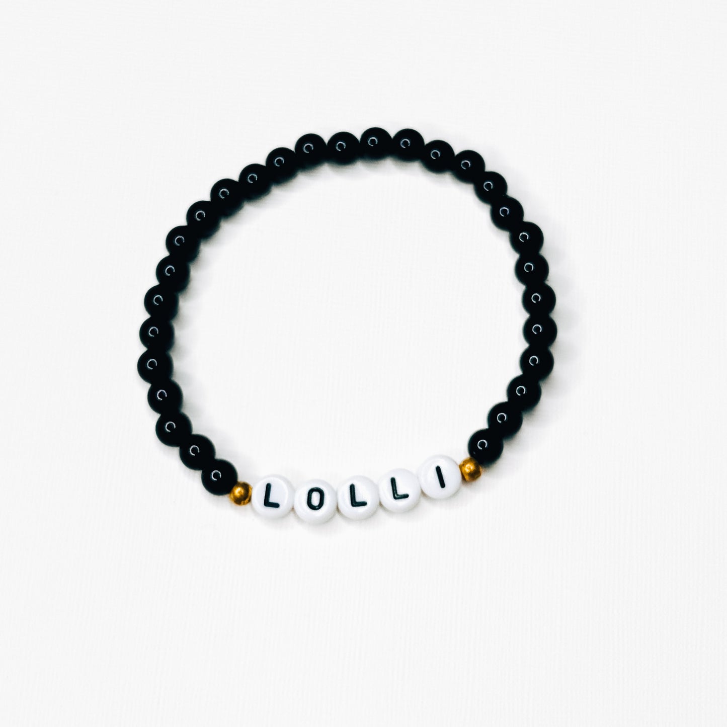 Lolli Black Beaded Bracelet