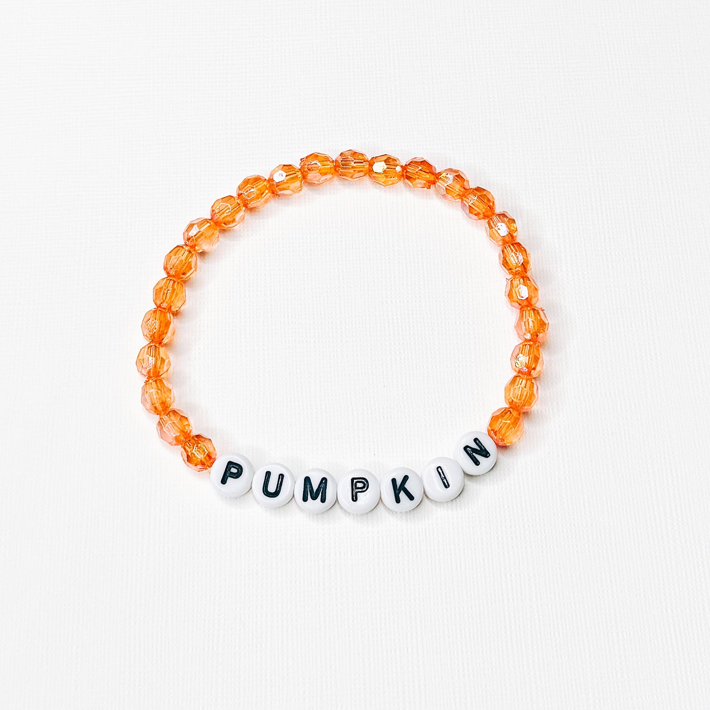 Pumpkin Dainty Orange Bracelet