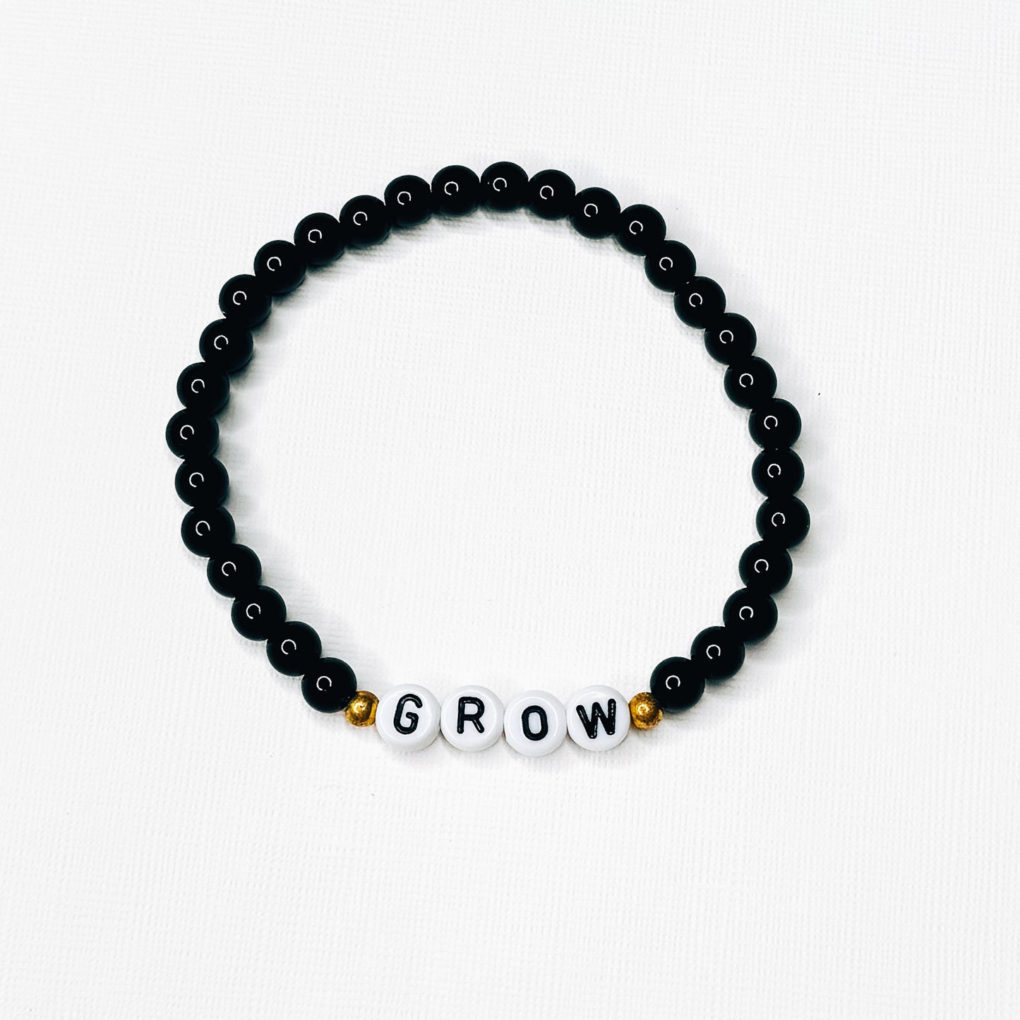 Grow Black Beaded Bracelet