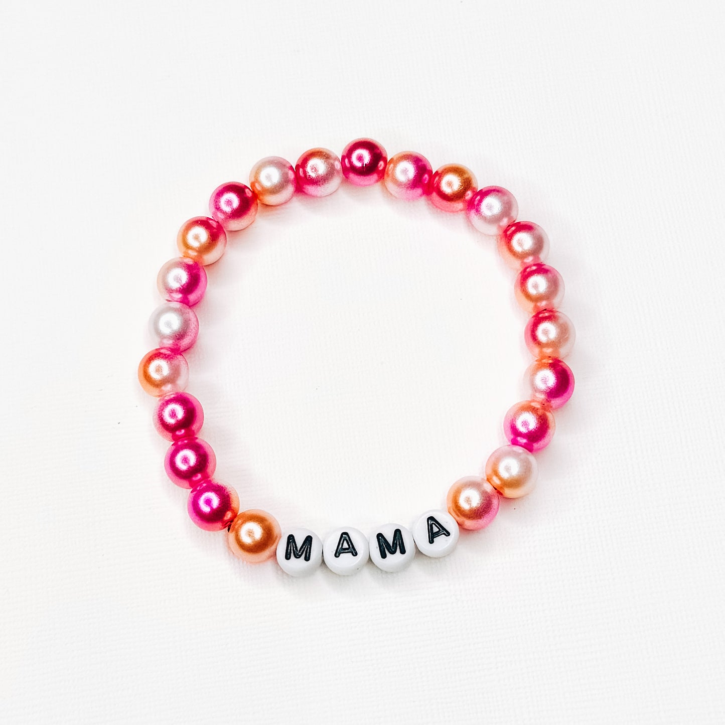 Mama Pink Pearl Mix Bracelet