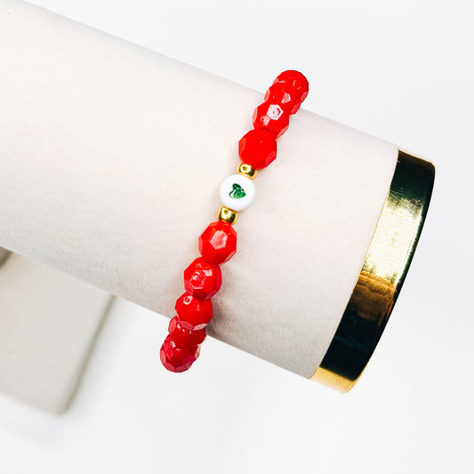 Red & Green Heart Bracelet