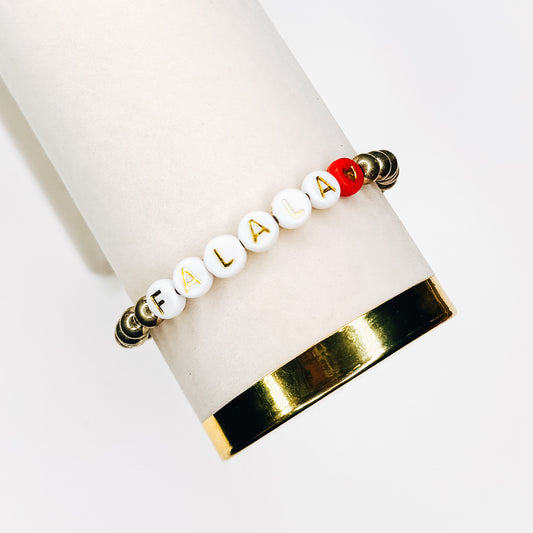 Falala Gold & Red Heart Bracelet