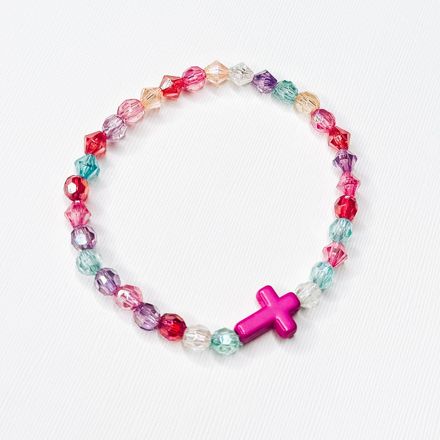 Multicolor Cross Bracelet