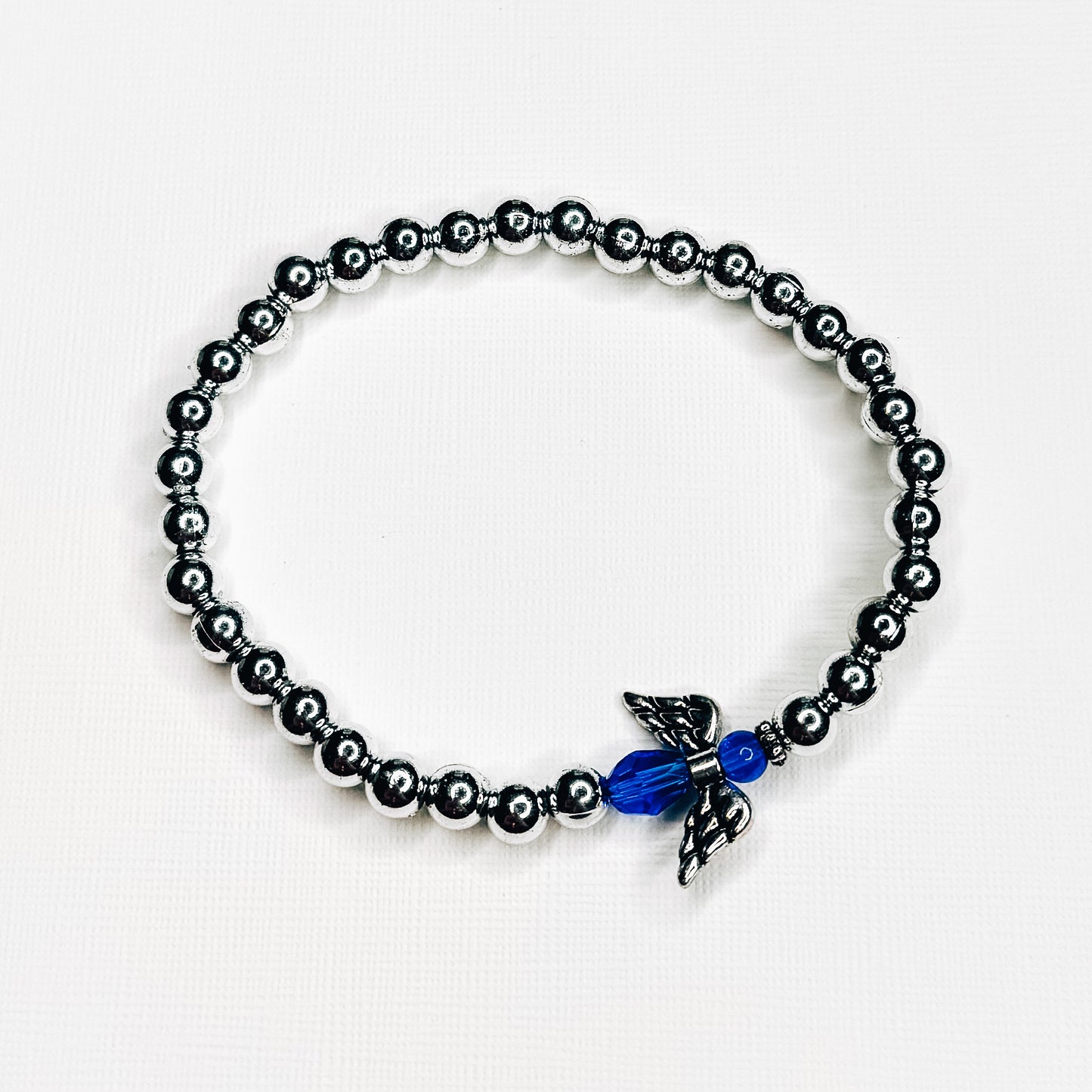 Blue & Silver Angel Bracelet