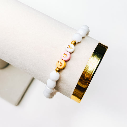 Joy White Multi Bracelet