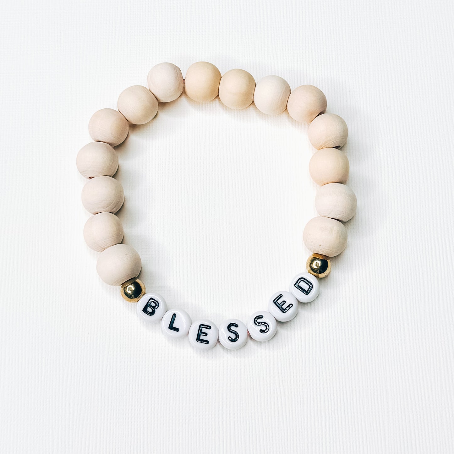 Blessed Wooden Beaded Bracelet