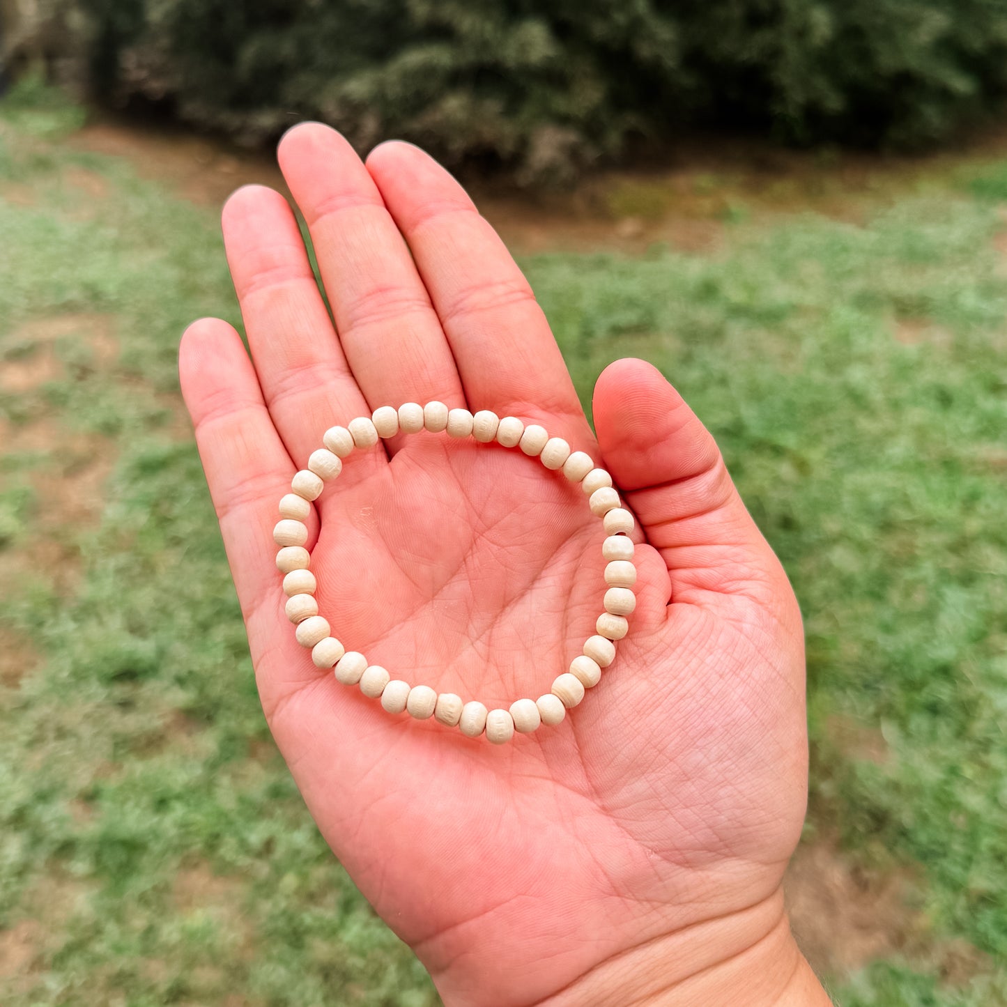 Dainty Wooden Beaded Bracelet