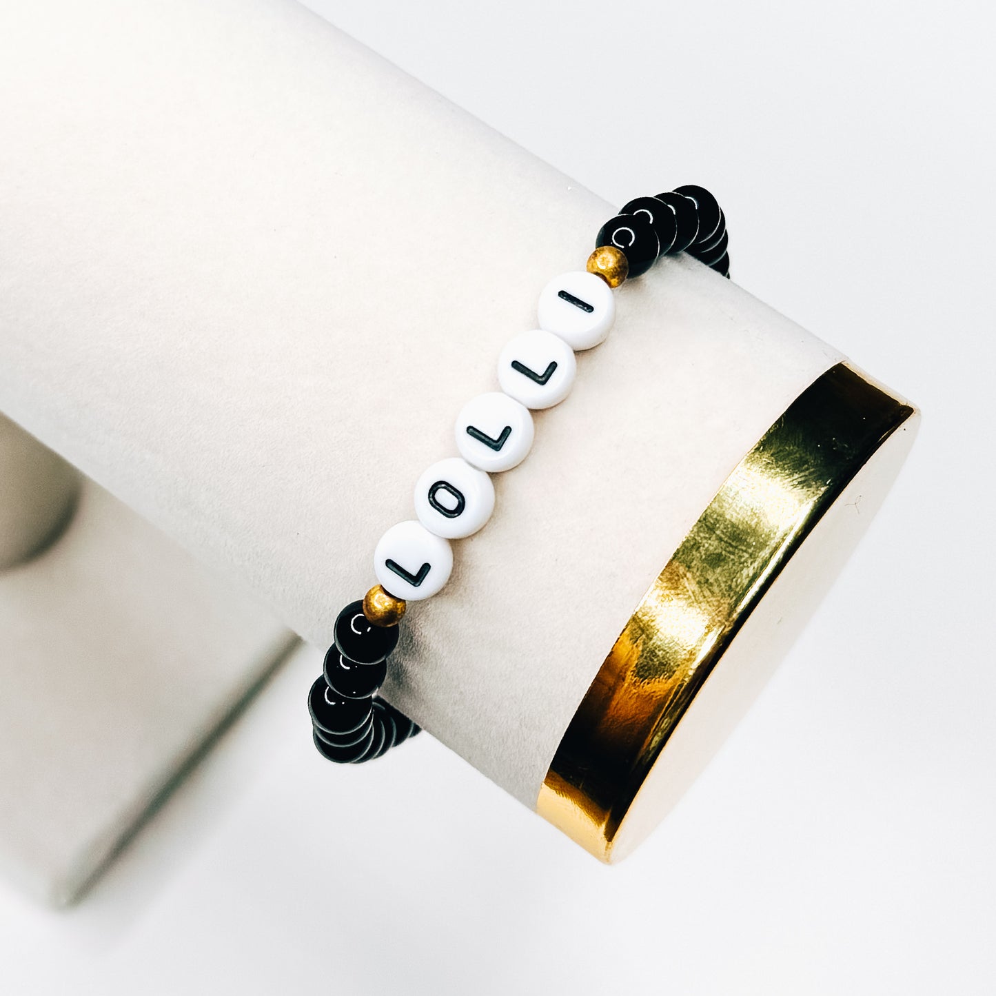 Lolli Black Beaded Bracelet