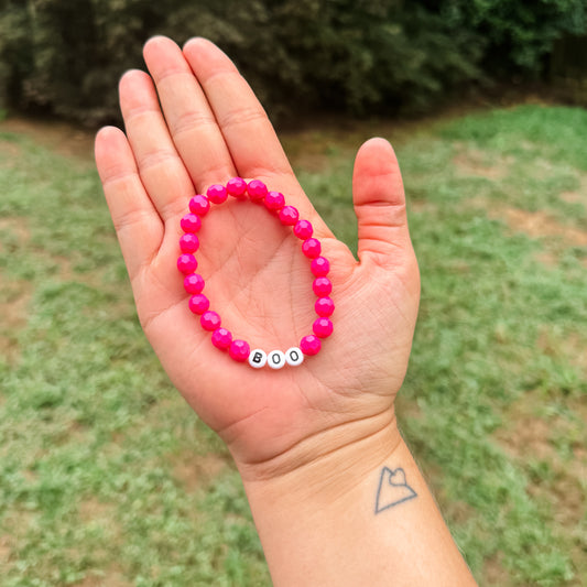 Boo Hot Pink Bracelet