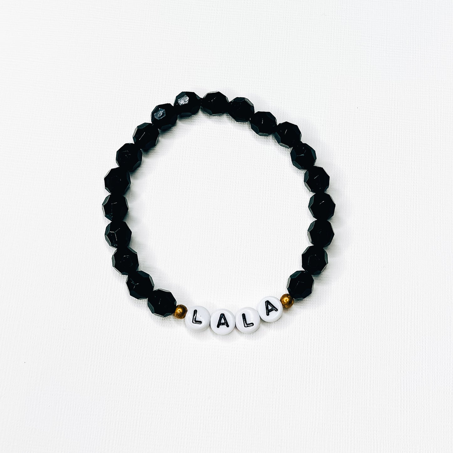 Lala Black Beaded Bracelet