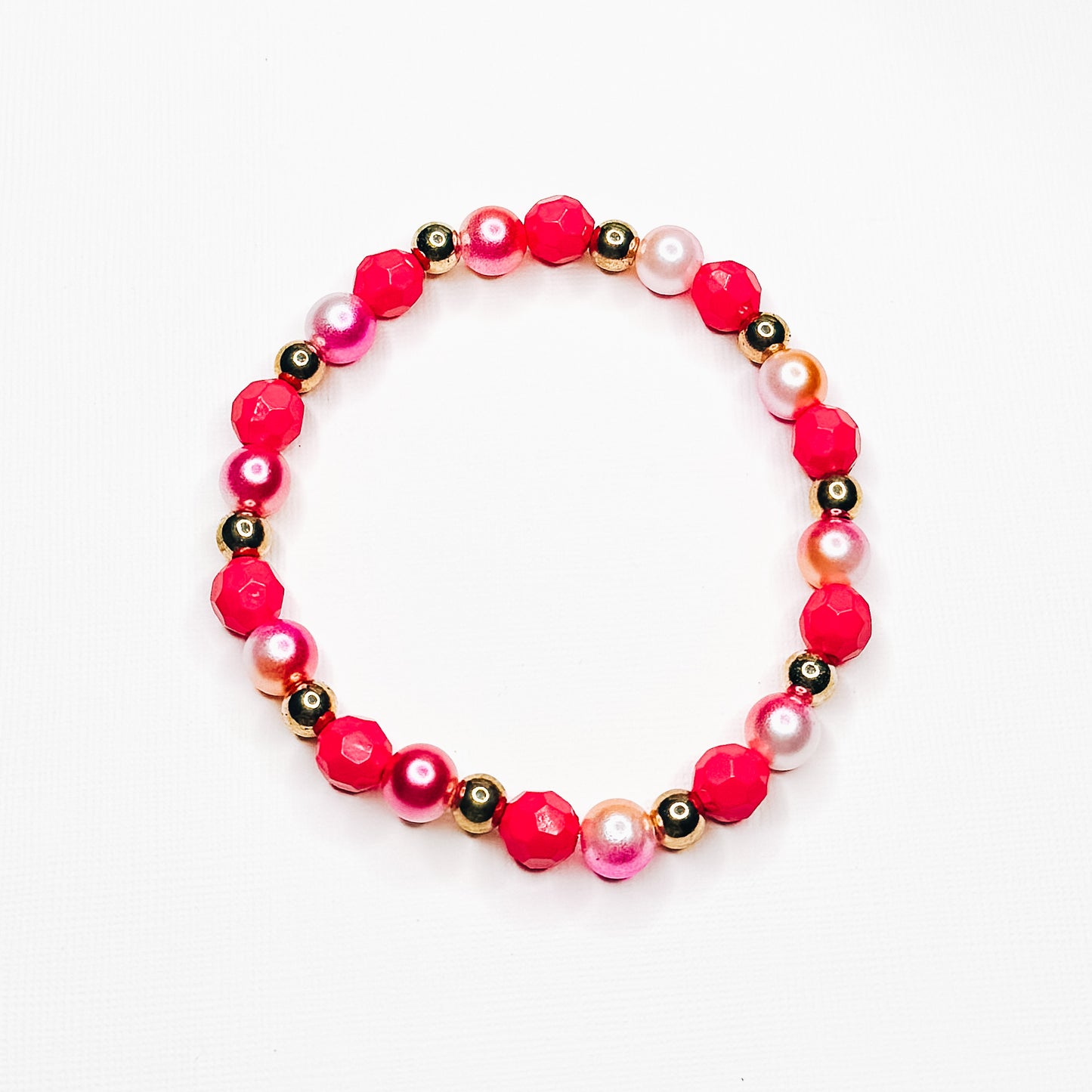 Gold & Pink Pearl Mix Bracelet