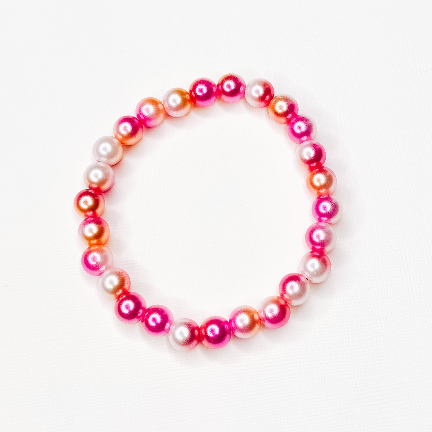 Pink Pearl Mix Beaded Bracelet