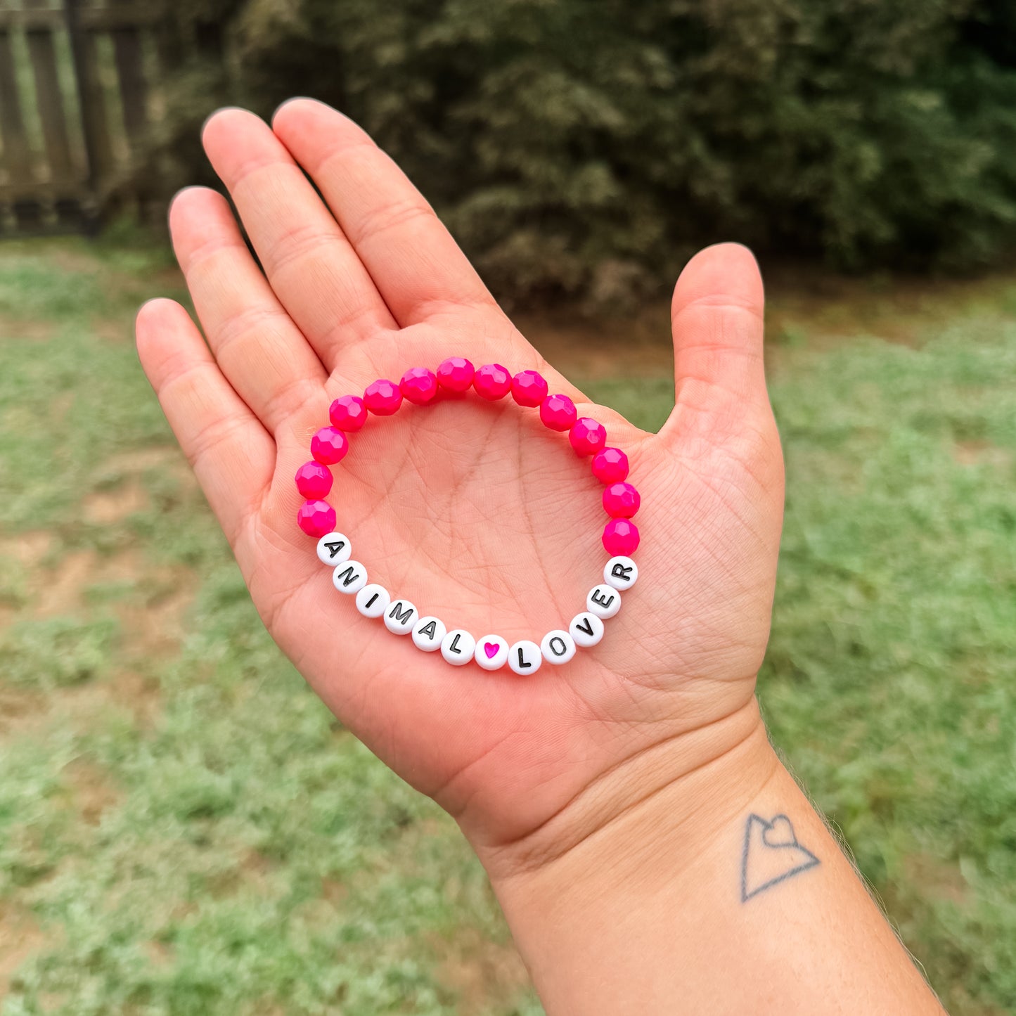 Animal Lover Hot Pink Bracelet