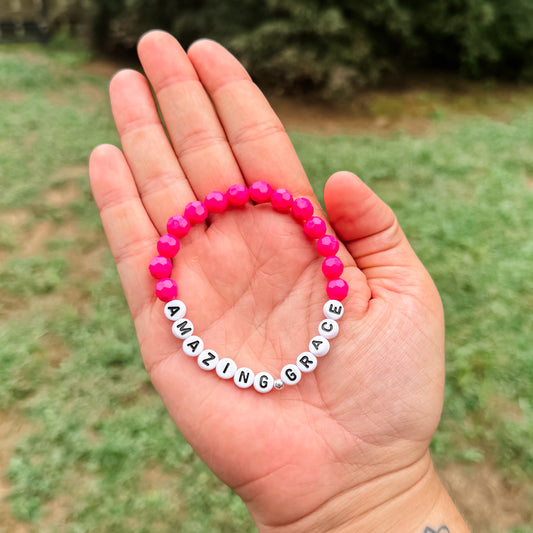 Amazing Grace Hot Pink Bracelet