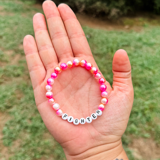 Fighter Pink Pearl Mix Bracelet