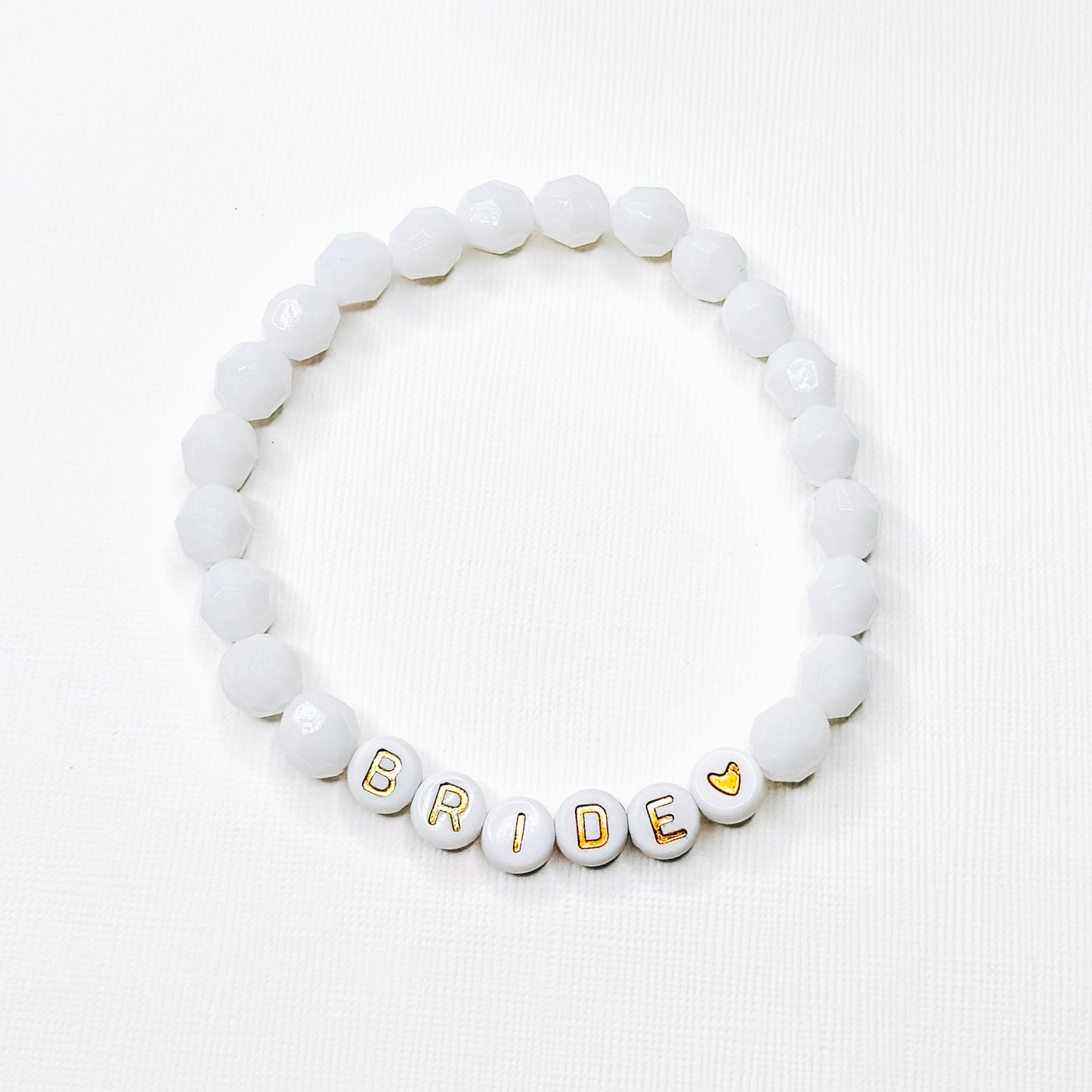 Bride White & Gold Bracelet