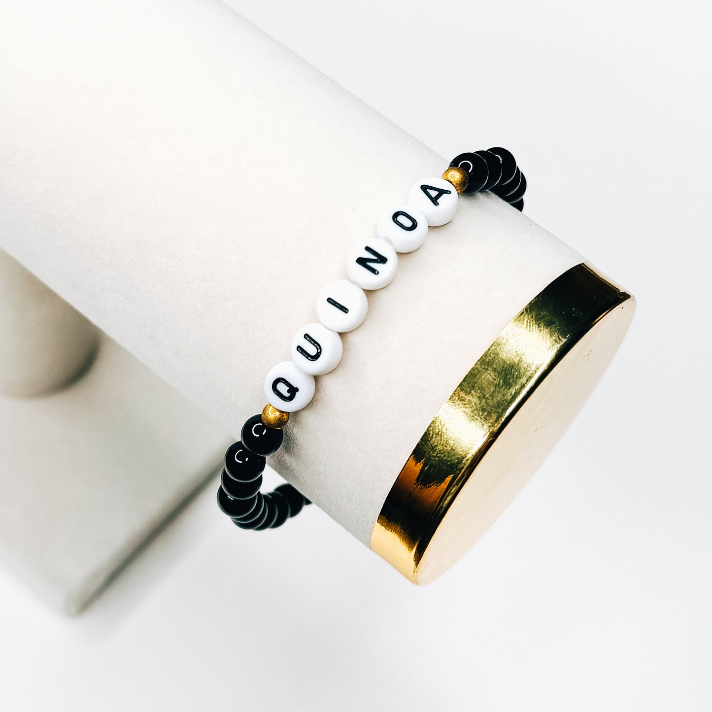 Quinoa Black Beaded Bracelet