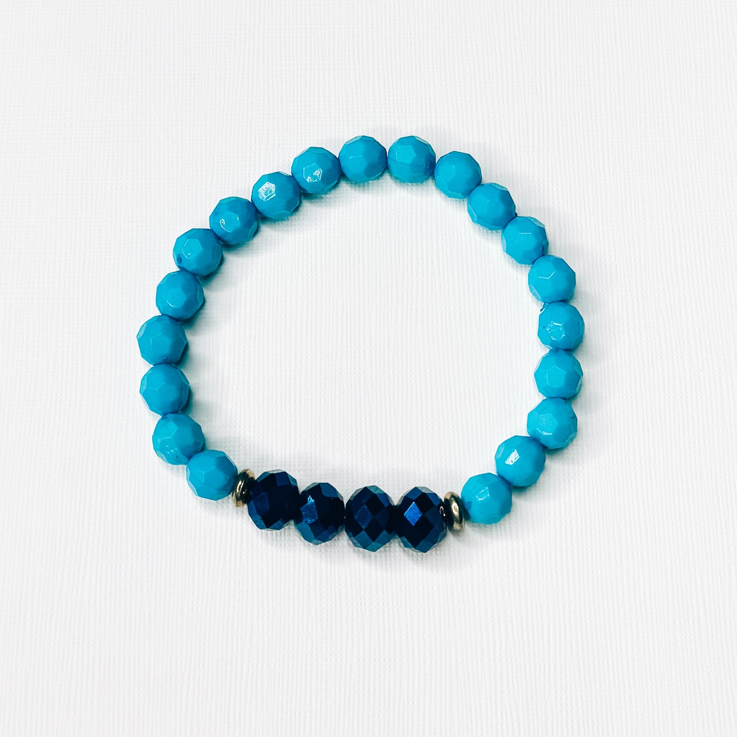 Dark Blue Mix Accent Bracelet