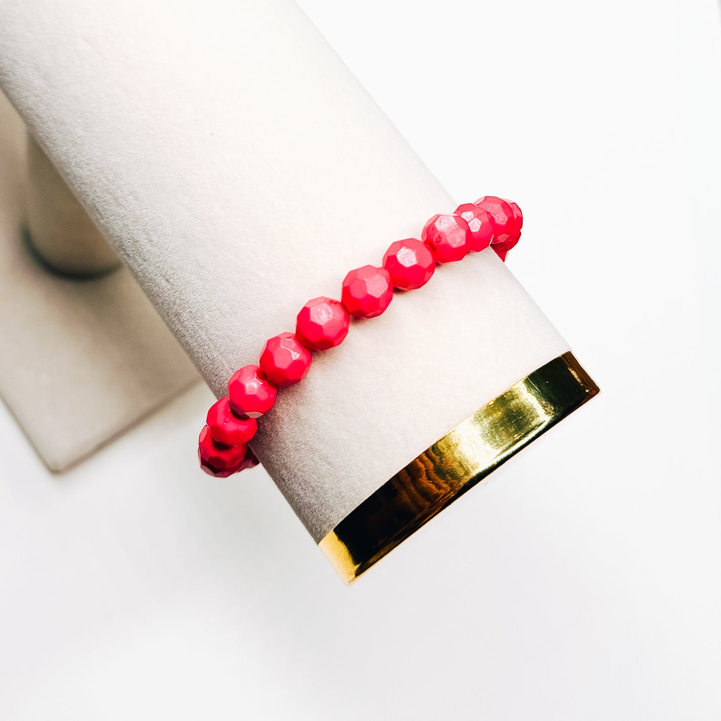 Hot Pink Beaded Bracelet