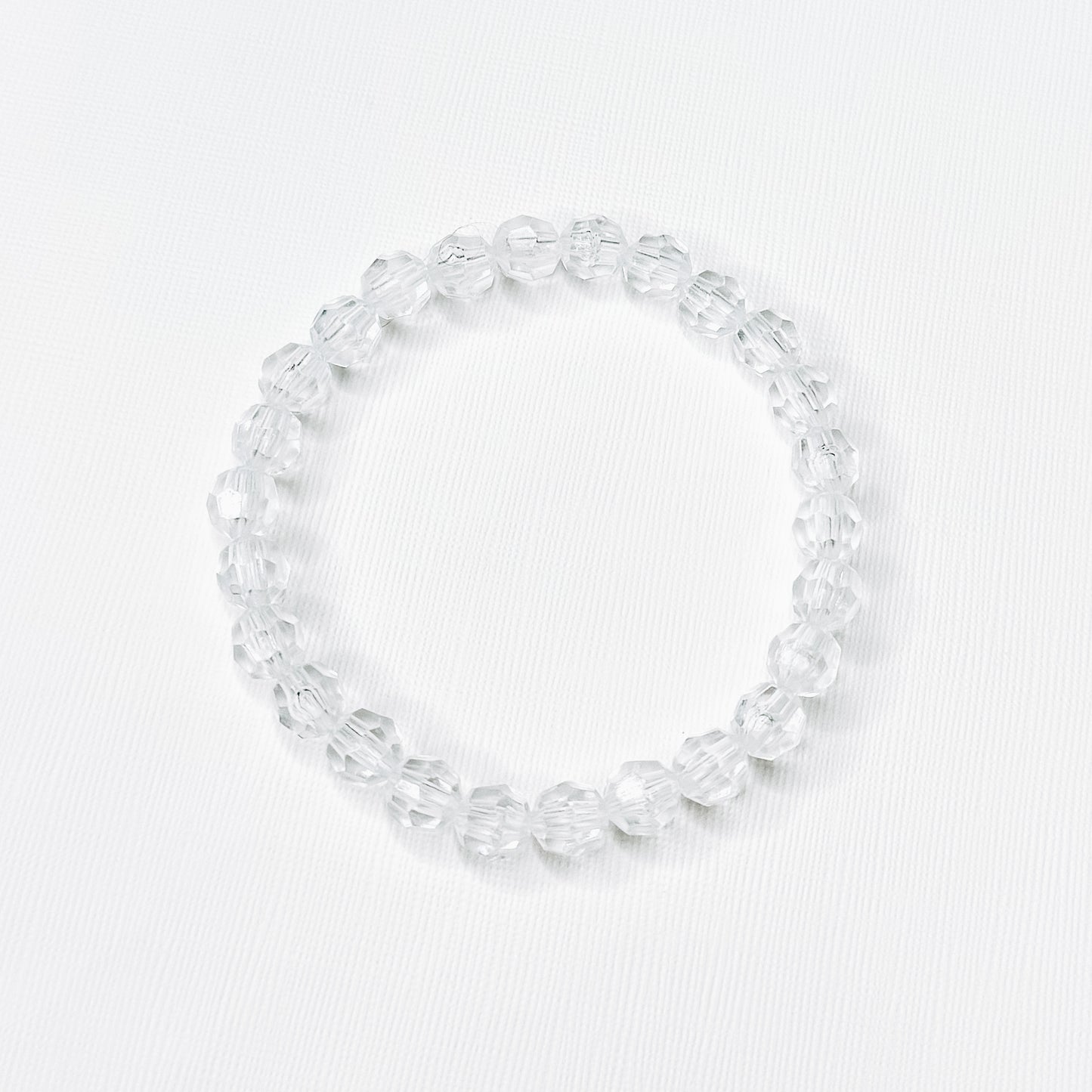 Clear Beaded Bracelet